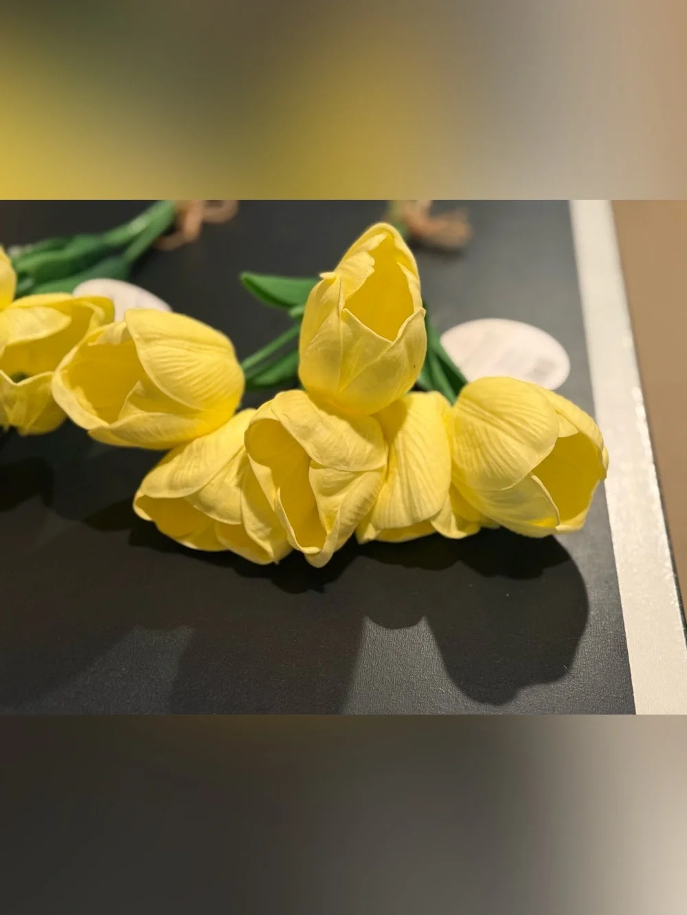 Kirkton House Yellow Faux Tulips Set of 2 NWT Spring Wedding Floral Decor